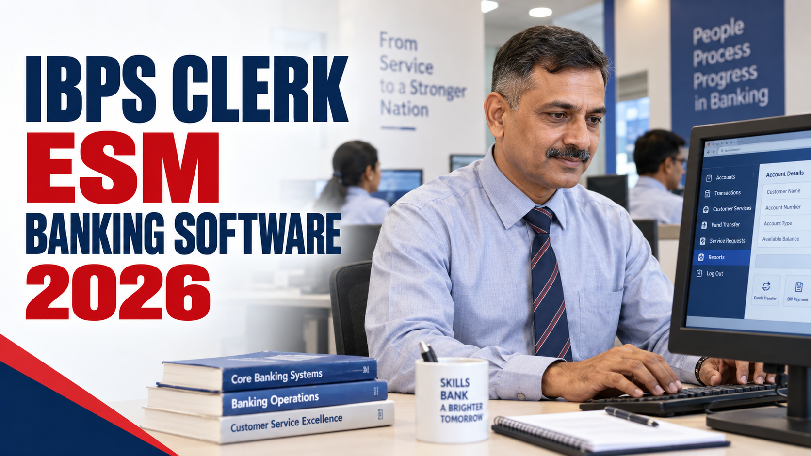IBPS Clerk ESM Banking Software 2026 training guide