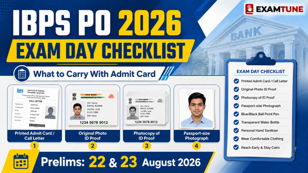 IBPS PO Prelims 2026 Important Exam Day Instructions