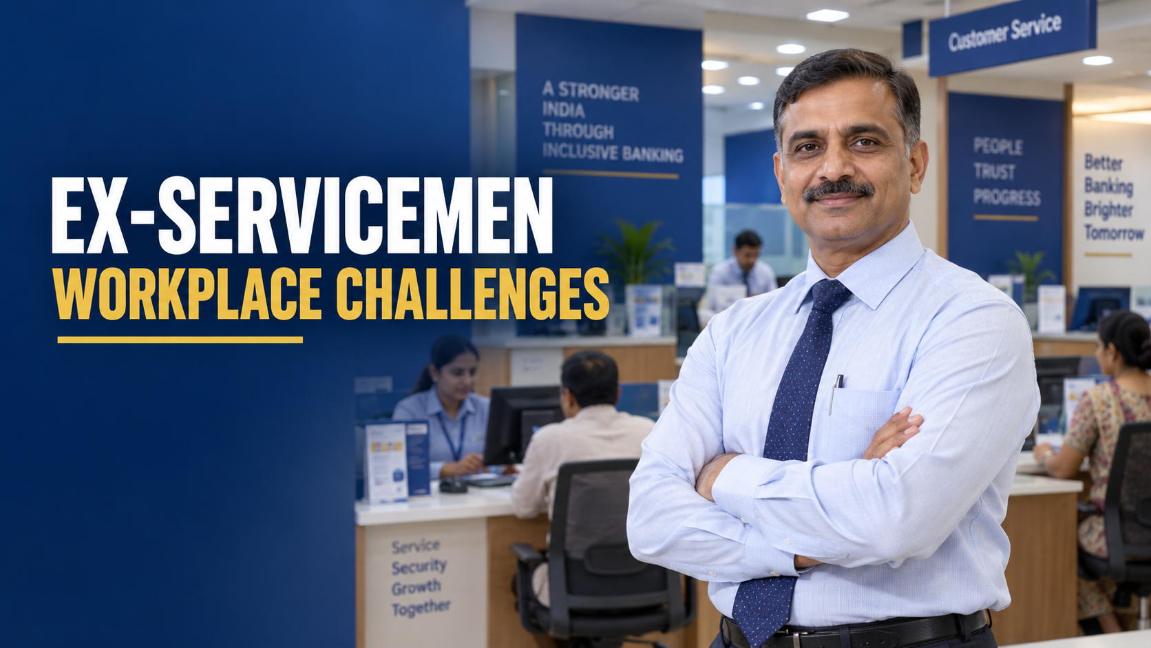 IBPS Clerk Ex-Servicemen Workplace Challenges 2026 in a public sector bank