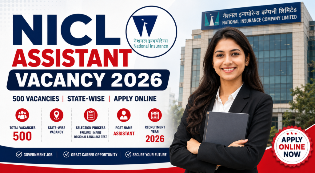 NICL Assistant Vacancy 2026 State-wise and Category-wise Vacancy Details