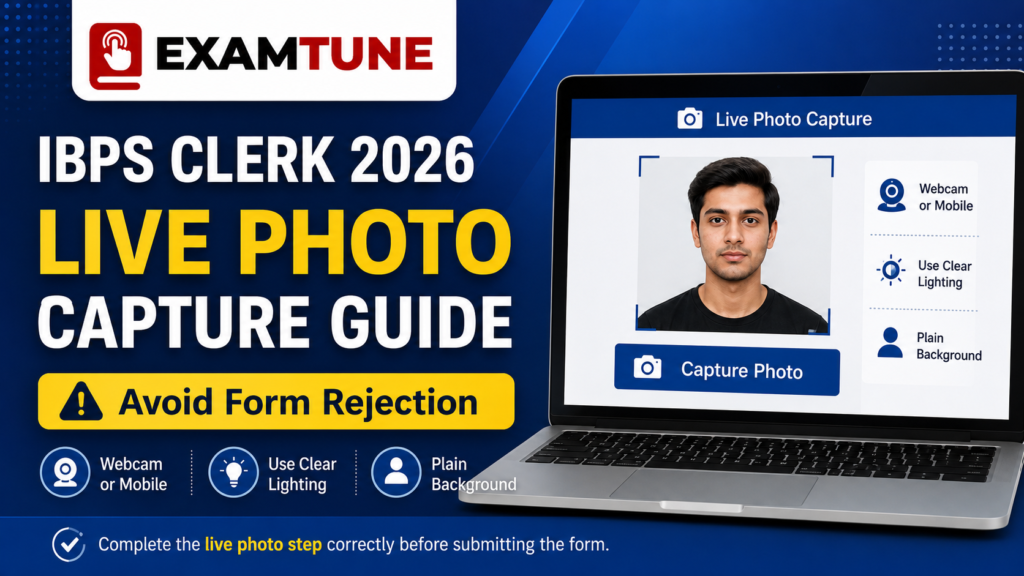 IBPS Clerk Live Photo Capture 2026