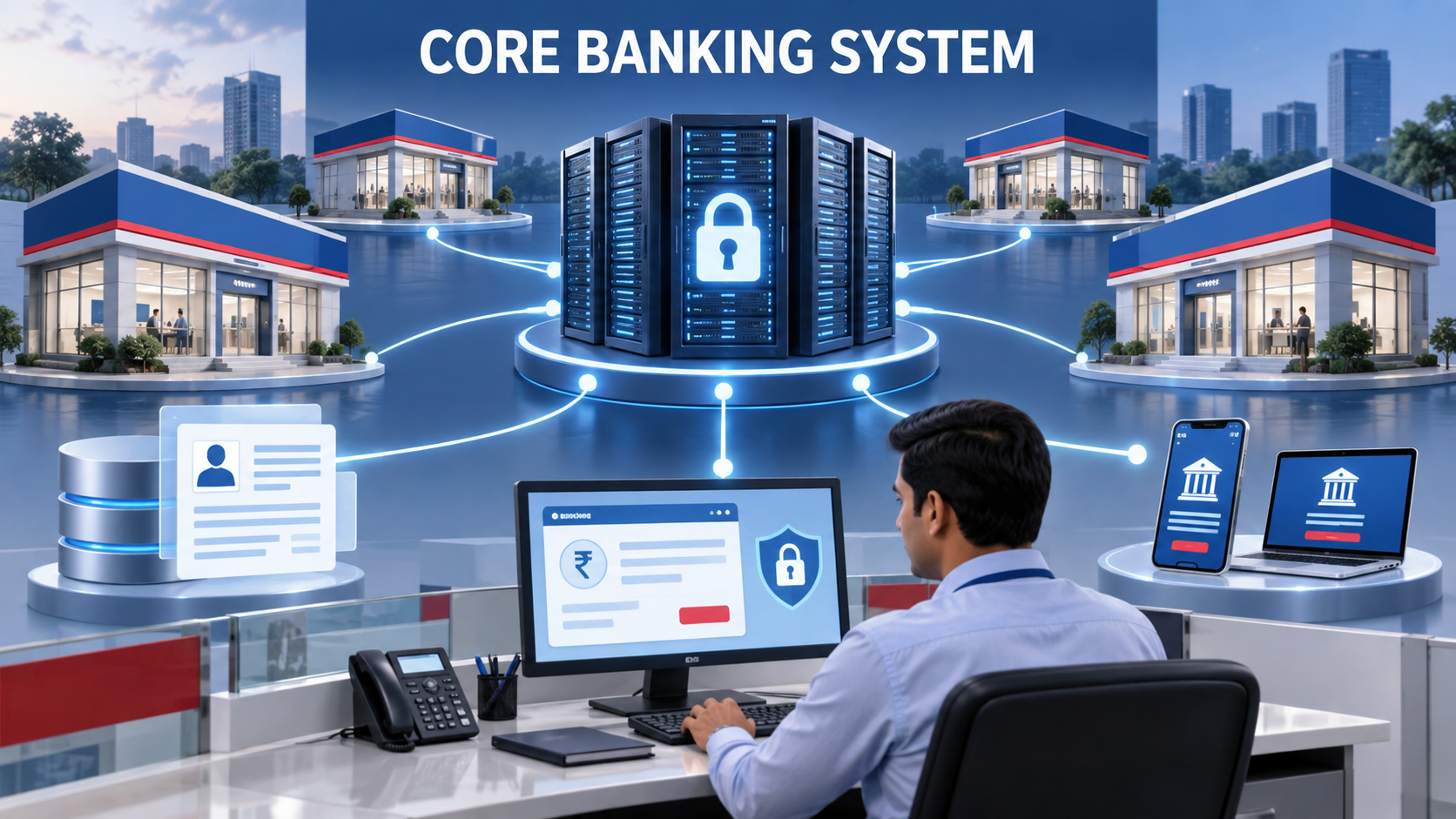 Core Banking System used in bank branch operations