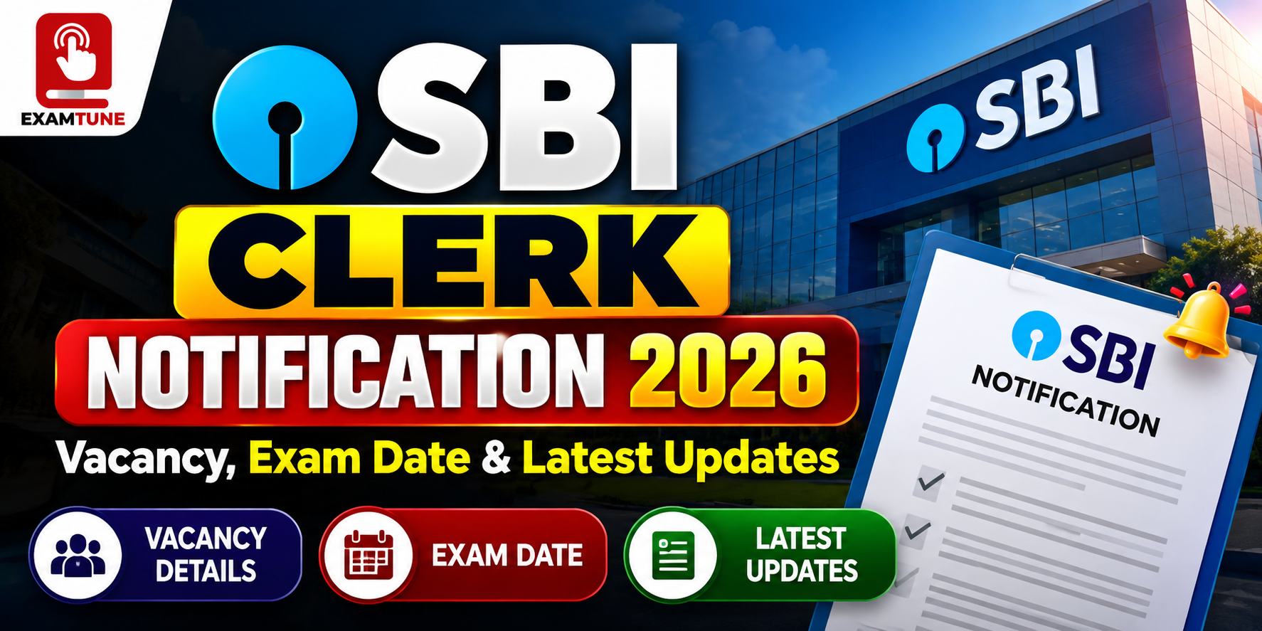 SBI Clerk Notification