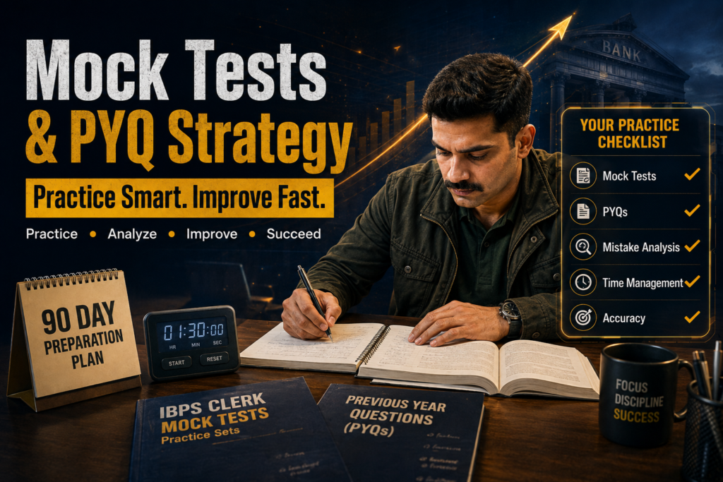 IBPS Clerk Ex-Servicemen 2026 mock test and previous year question strategy