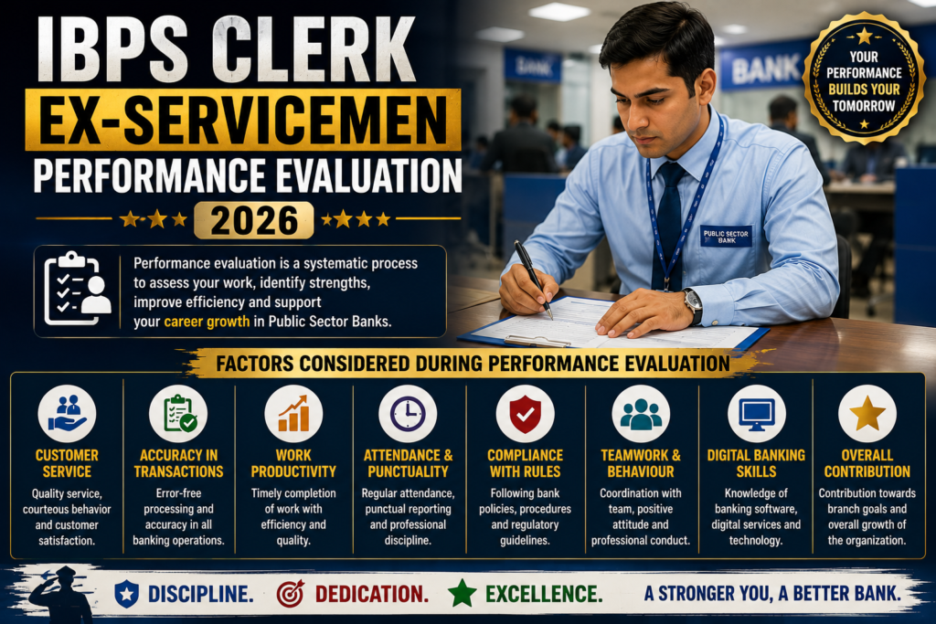 Ex-Servicemen bank clerk first 90-day performance plan