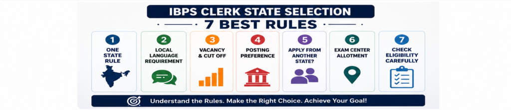 Seven best rules for IBPS Clerk State Selection