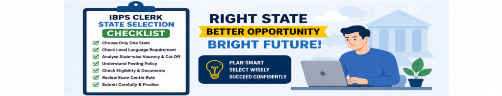 IBPS Clerk State Selection final application checklist