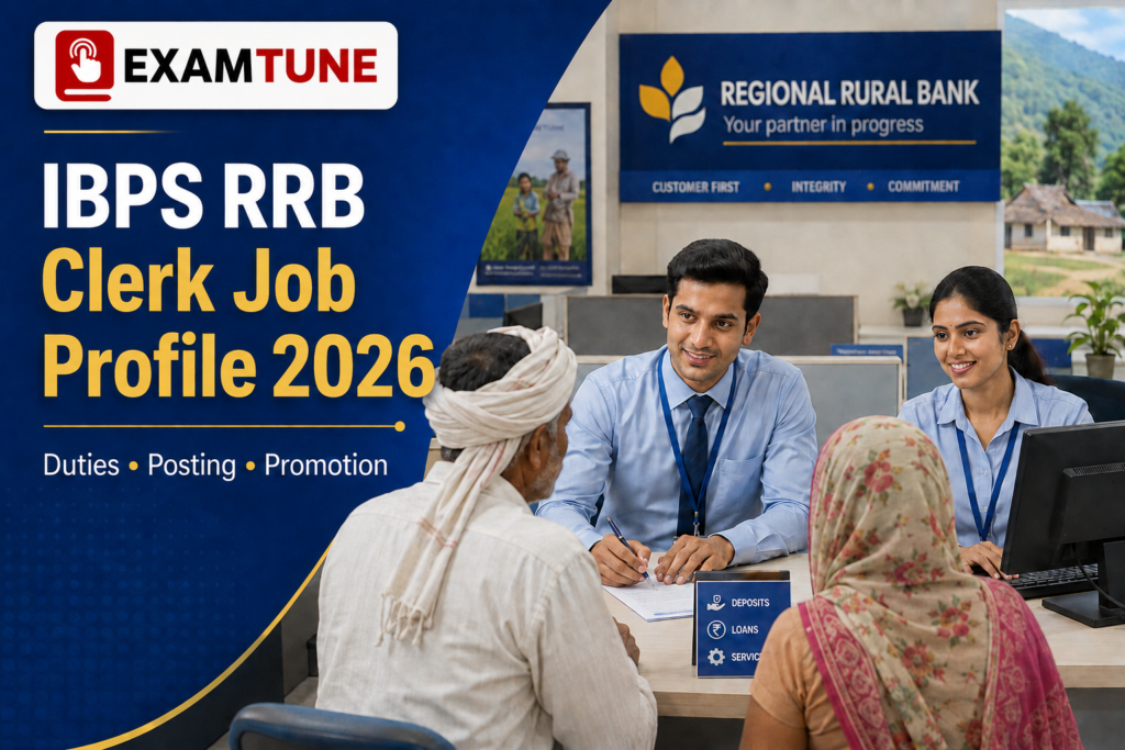 IBPS RRB Clerk Job Profile 2026 duties posting and promotion