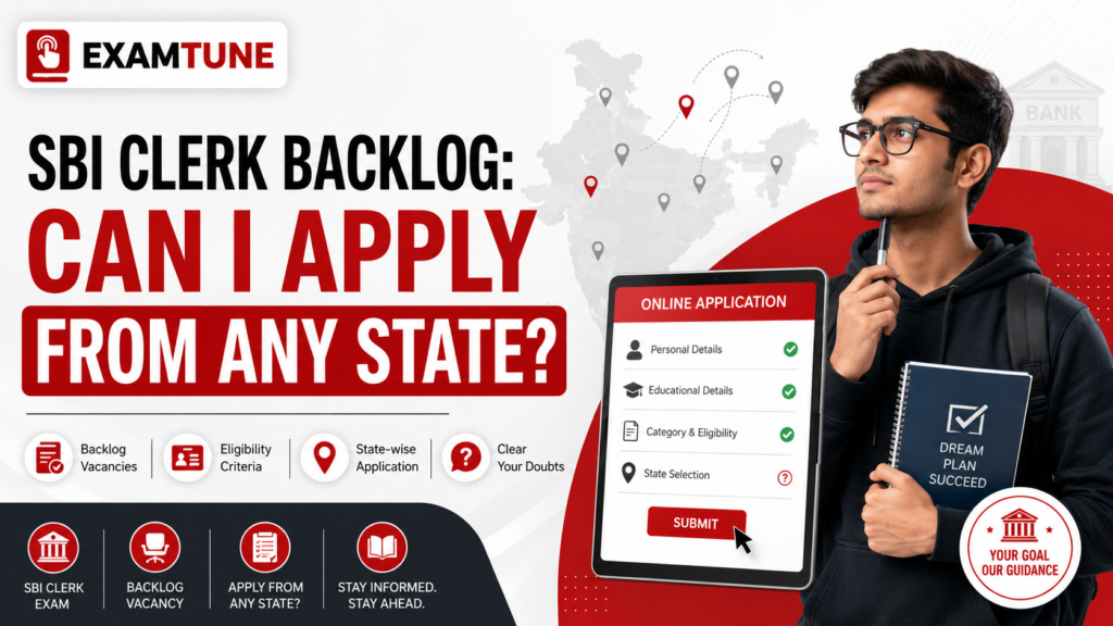 SBI Clerk Backlog Apply From Any State