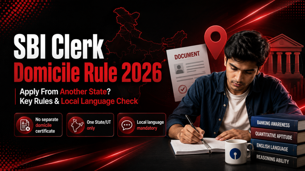 SBI Clerk Domicile Rule 2026