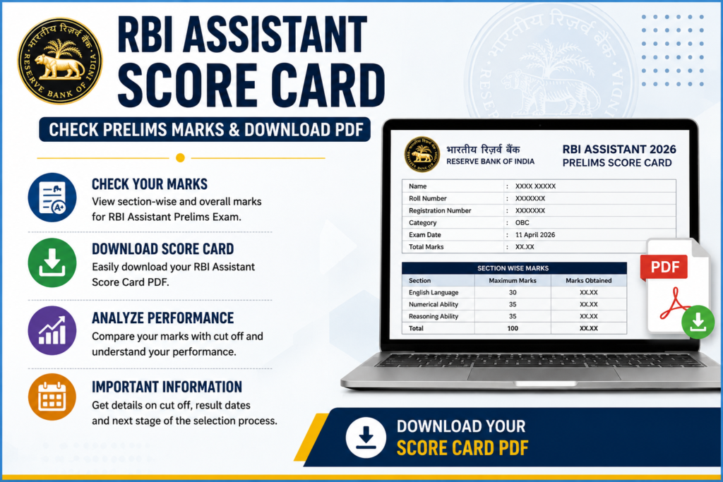 RBI Assistant Score Card