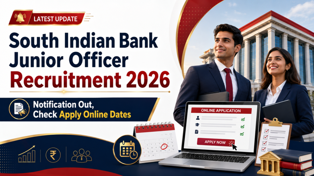 South Indian Bank Junior Officer Recruitment