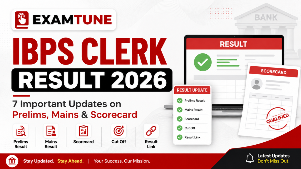 IBPS Clerk Result 2026 Prelims Mains Scorecard and Cut Off Updates