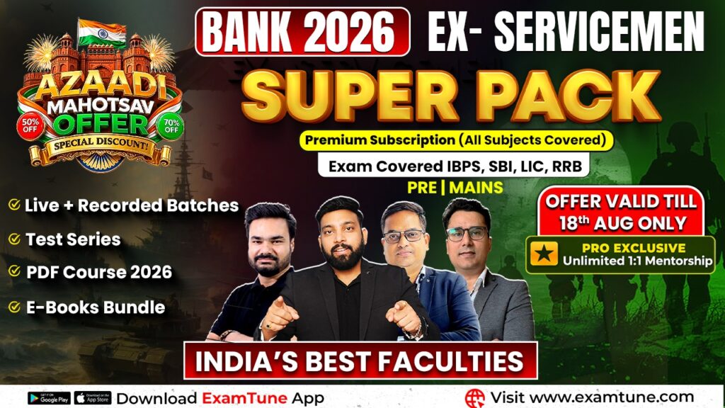Ex-Servicemen Super Pack for Bank Jobs 2026 complete banking exam preparation