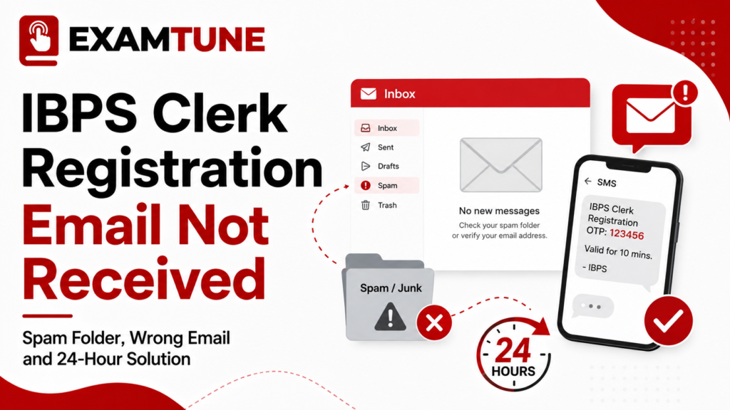 IBPS Clerk Registration Email Not Received solution