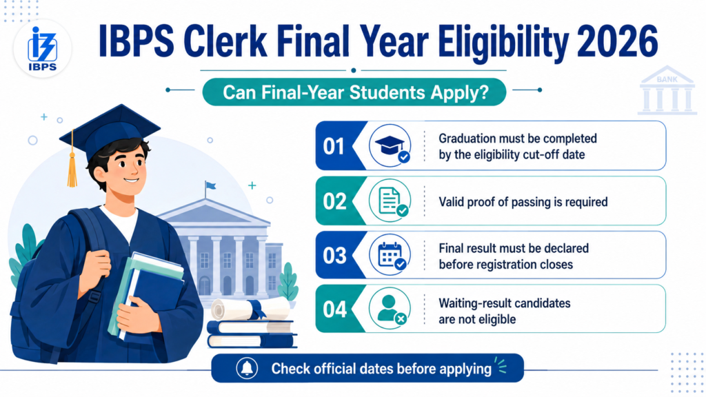 IBPS Clerk Final Year Eligibility 2026