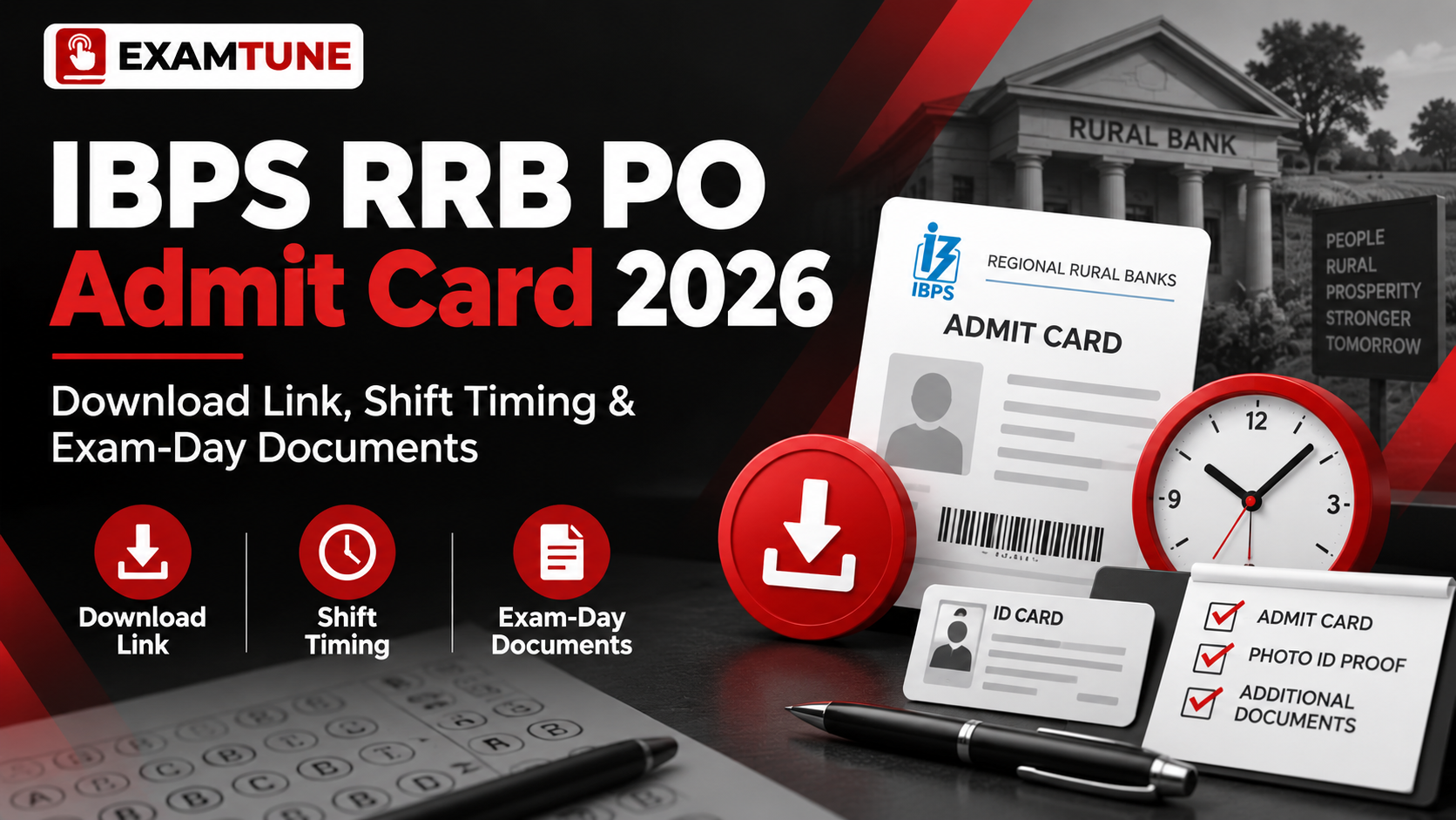 IBPS RRB PO Admit Card