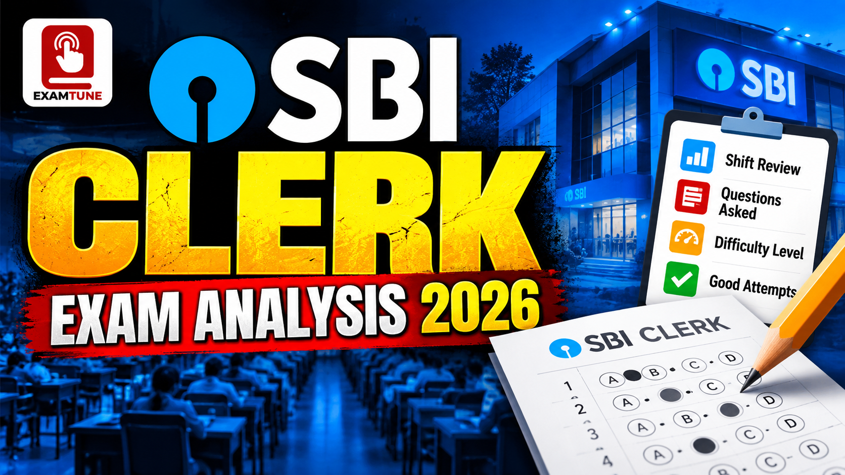 SBI Clerk Exam Analysis